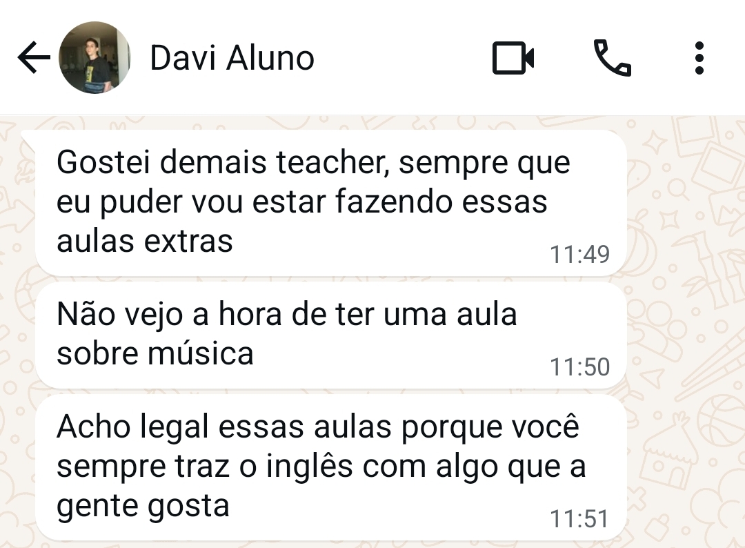 Depoimento Vox English