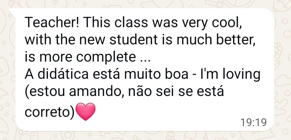 Depoimento Vox English